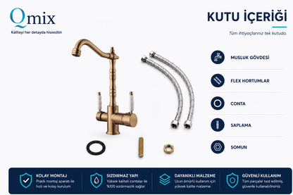 ARITMALI LÜX RUSTİK MUTFAK BATARYASI-ANTİK