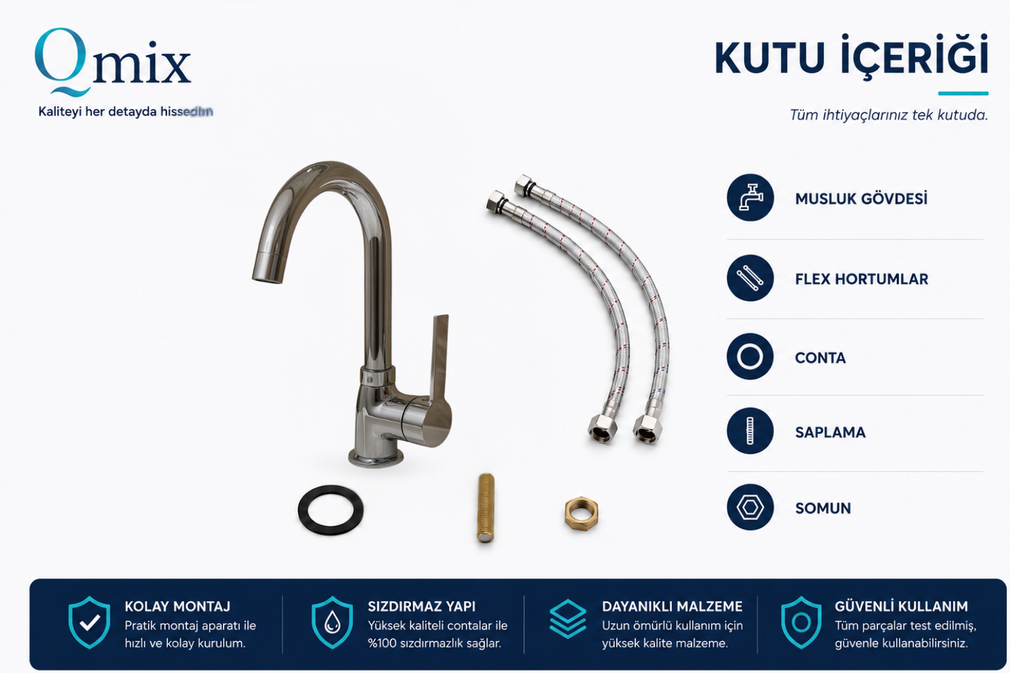 LÜX DELTA LAVABO BATARYASI